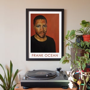 Contemporary art portrait print Limited to 10 Print Frank Ocean Signed by artist