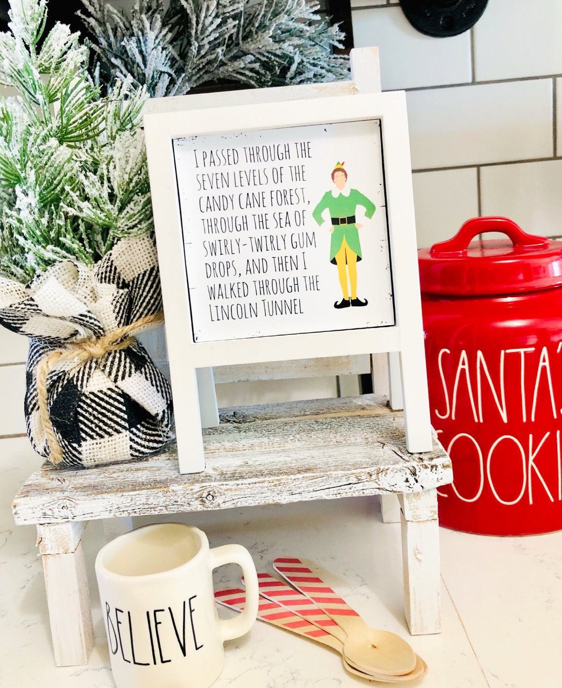 Buddy The Elf Quote Christmas Sign Etsy