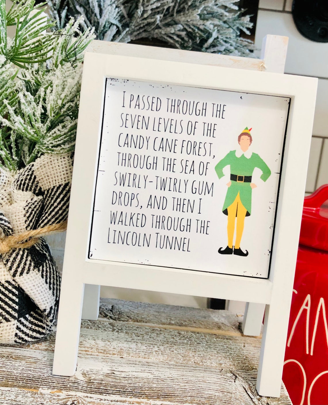 Buddy The Elf Quote Christmas Sign Etsy