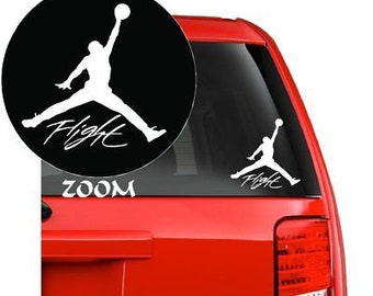 Flight Jordan Jumpman Logo Huge 23 Air Decal Sticker Car Etsy