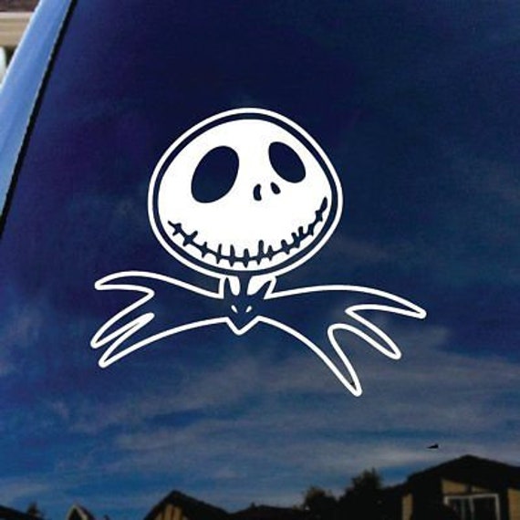 Nightmare Before Christmas Jack Face Car Truck Vinyl Decal Sticker Made in USA