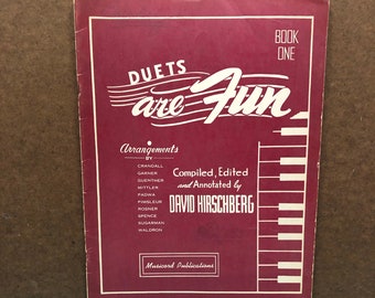 Duets are Fun Book One by David Hirschberg 1948