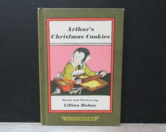 Galletas navideñas de Arthur, libro antiguo de la serie "I Can Read", Lillian Hoban