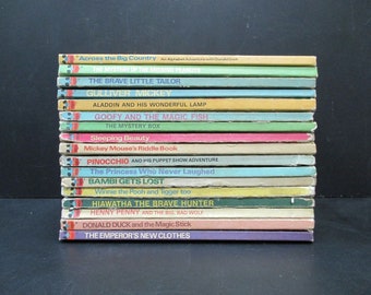 Disney Children's Vintage Book Set – Wonderful World of Reading, 17 Books