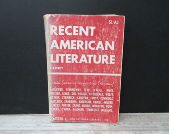 Recent American Literature by Donald Heiney, Barron's Educational Series Third Printing 1960, SecondMouseFinds