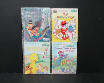 A Little Golden Book Set - Sesame Street - Collection of 4 Stories, SecondMouseFinds