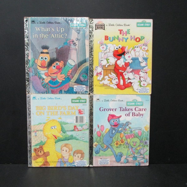 A Little Golden Book Set - Sesame Street - Collection of 4 Stories, SecondMouseFinds