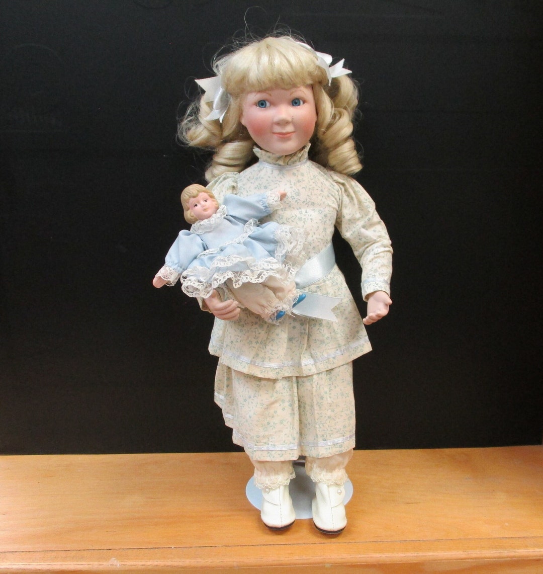 Nellie W/baby Doll Vintage Ashton Drake Doll From Little House on the