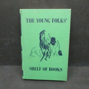 The Young Folks' Shelf of Books The Junior Classics Volume 7: The Animal Book, Vintage Green Hardcover Book, SecondMouseFinds
