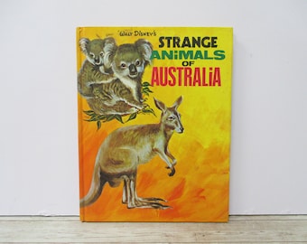 Walt Disney's Strange Animals of Australia by Milton Lesser, 1973 Printing, Vintage Book, SecondMouseFinds