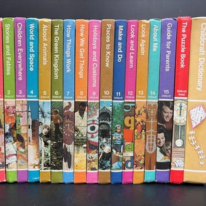 アンティーク！　全巻揃いの1970年代Childcraftです Vintage Childcraft Book Set - Etsy