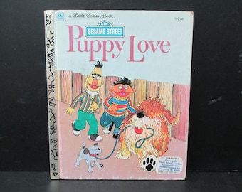 Puppy Love, A Little Golden Book, Sesame Street, SecondMouseFinds