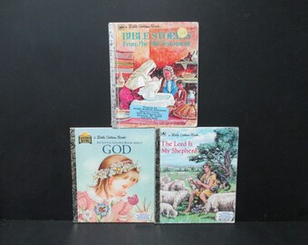 Little Golden Book Set, Collection of 3 Vintage Readers, SecondMouseFinds