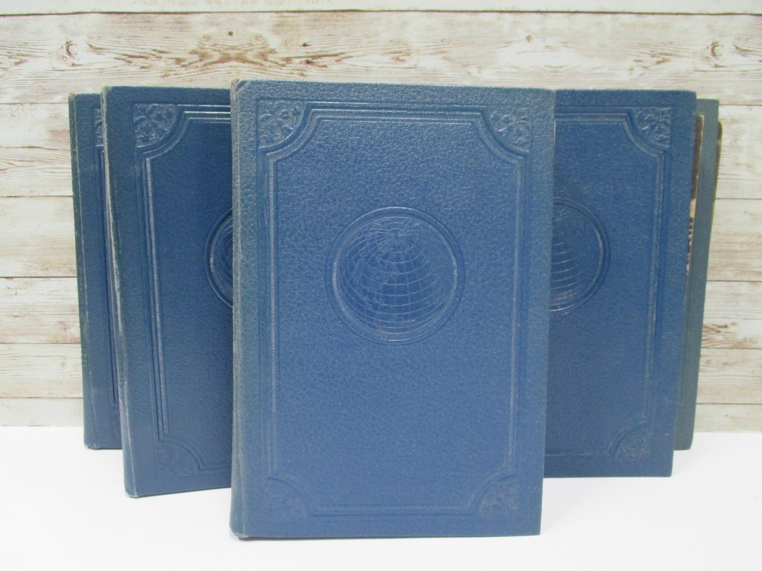 Encyclopedia Books, 1948-1953, Set of Five, Vintage Blue - Etsy