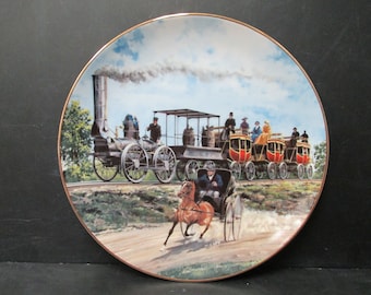 Collector Plate, Classic American Trains Collection, Competition by Jim Deneen, 1988 (Limited Edition)