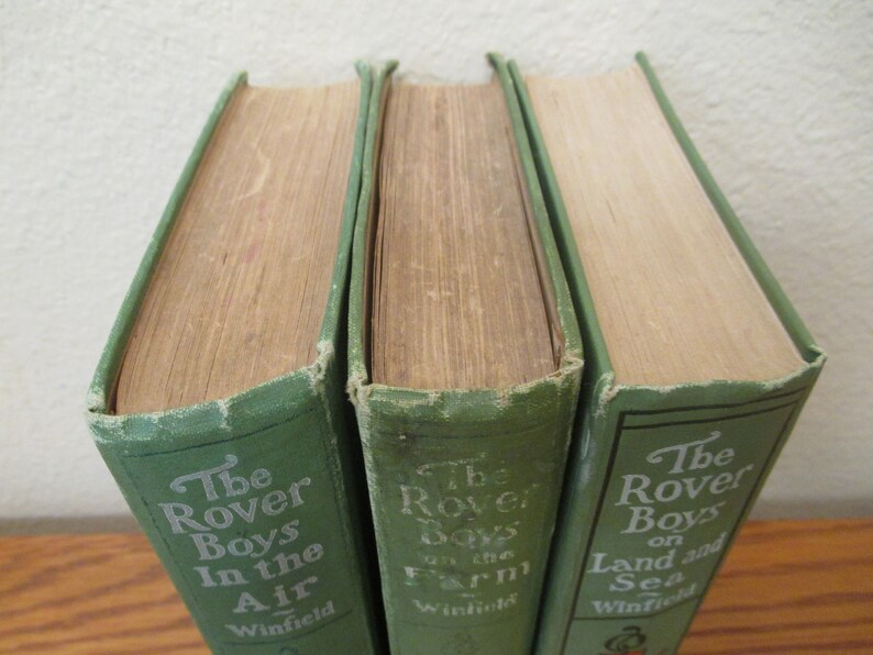Antique Book Set The Rover Boys Series For Young Americans by | Etsy