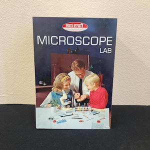 Vintage 1960&#39;s Skilcraft  Microscope Lab w/Metal Case