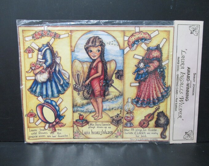 Laura Ingalls Wilder Paper Dolls - Greeting Card by Shirley Johnson ...