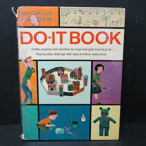 McCall&#39;s Golden Do-It Book, Vintage Arts and Crafts Book for Boys and Girls, Hardcover Golden Press Book, SecondMouseFinds