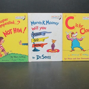 Set of 3 Bright and Early Books for Beginning Beginners, Vintage Hardcover Book, SecondMouseFinds