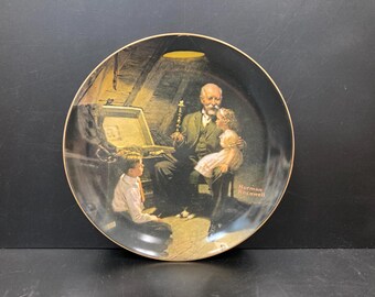 Grandpa's Treasure Chest - #2 in the Limited-Edition Rockwell's Light Campaign, Vintage Display Plate, SecondMouseFinds