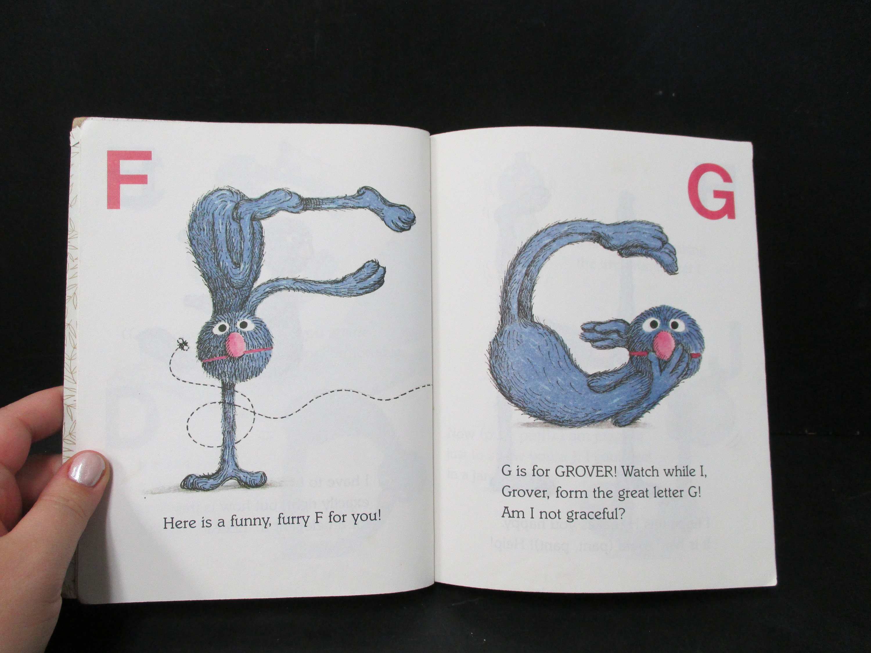 Grover Abc Grover's Own Alphabet Sesame Street a Little Golden - Etsy