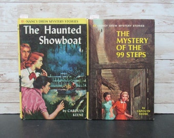 Vintage Nancy Drew Mystery Stories, The Mystery of the 99 Steps, and The Haunted Showboat, Titles Each Sold Separately, SecondMouseFinds