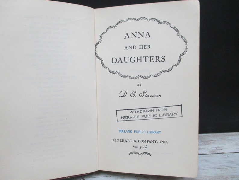 Anna and Her Daughters by D.E. Stevenson, Secondmousefinds Etsy