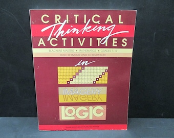 Critical Thinking Activities, Vintage Paperback Activity Book SecondMouseFinds