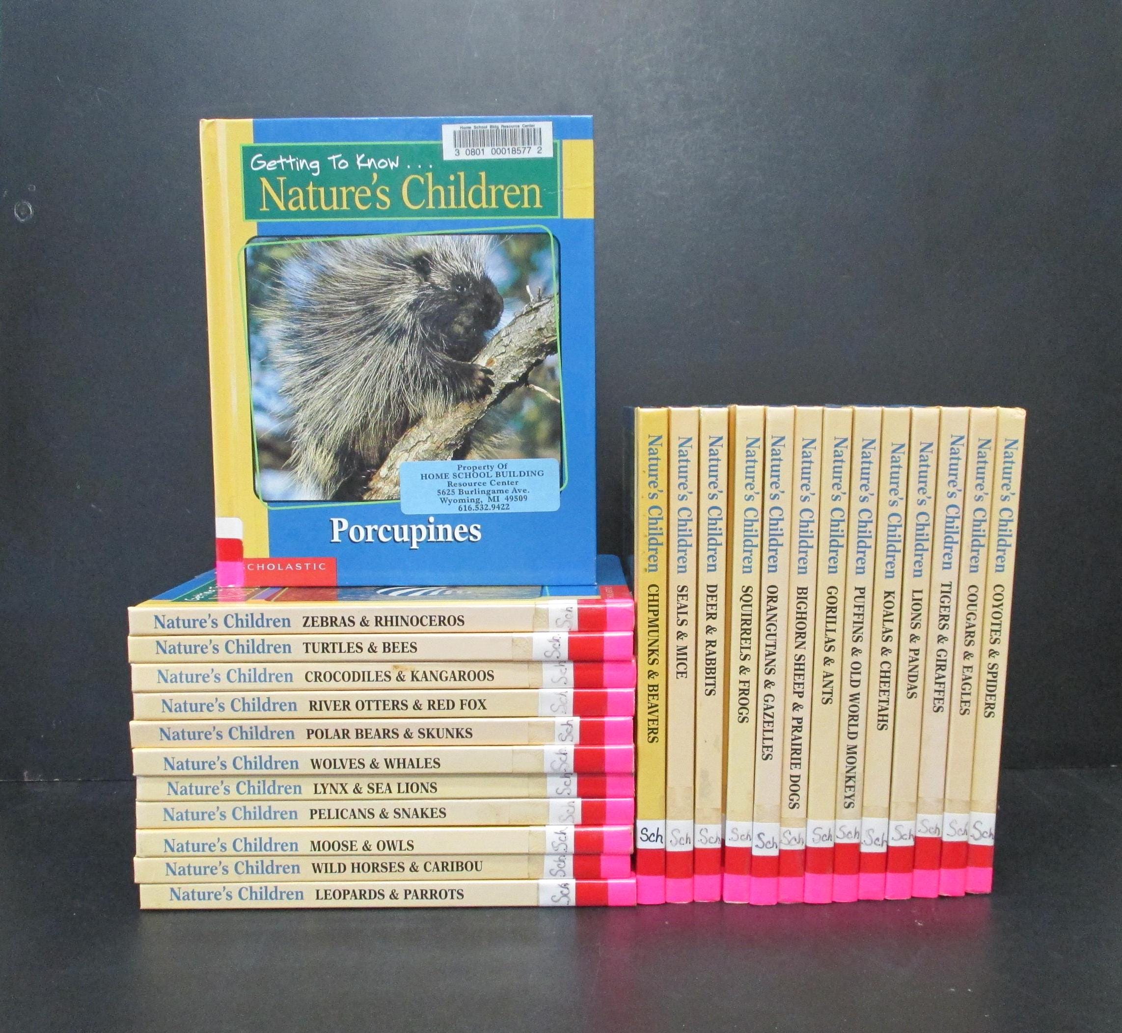 Vintage Nature's Children Book Set, Scholastic Hardcovers, 25
