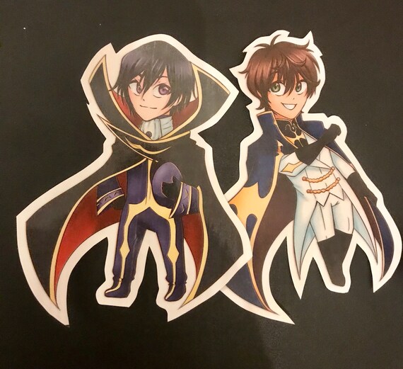 Code Geass Suzaku And Lelouch Knight Of Seven And Zero Etsy Code Geass Suzaku And Lelouch Knight Of Seven And Zero Etsy