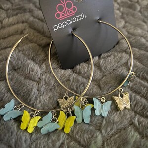 Butterfly Hoop Earrings