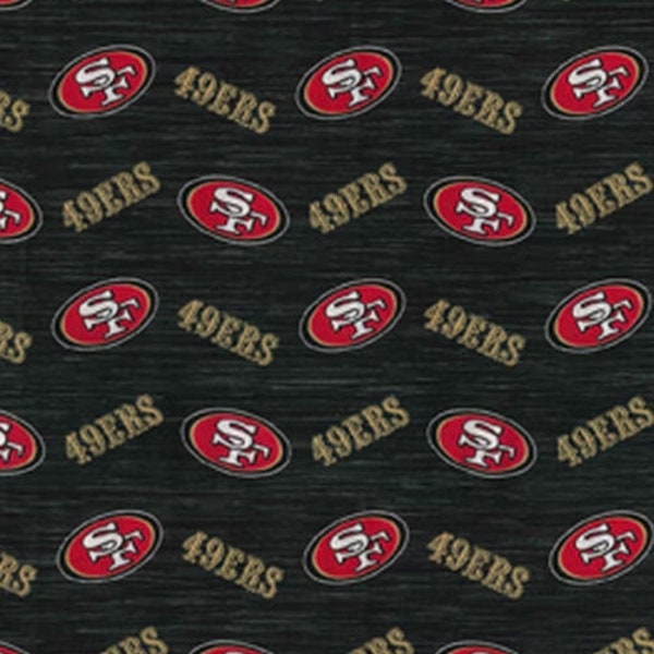 NFL 49ers Football Cotton Fabric- By The Yard