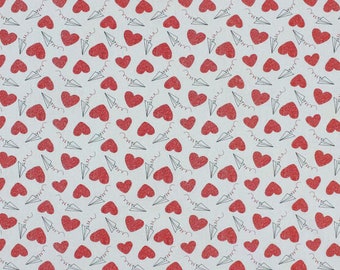 Valentine's Day Heart Cotton Fabric- By The Yard