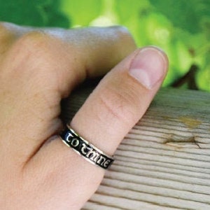 To Thine Own Self Be True Sterling SILVER Ring Be true to yourself self love love yourself