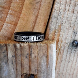 To Thine Own Self Be True STAINLESS STEEL Ring Be true to yourself self love love yourself