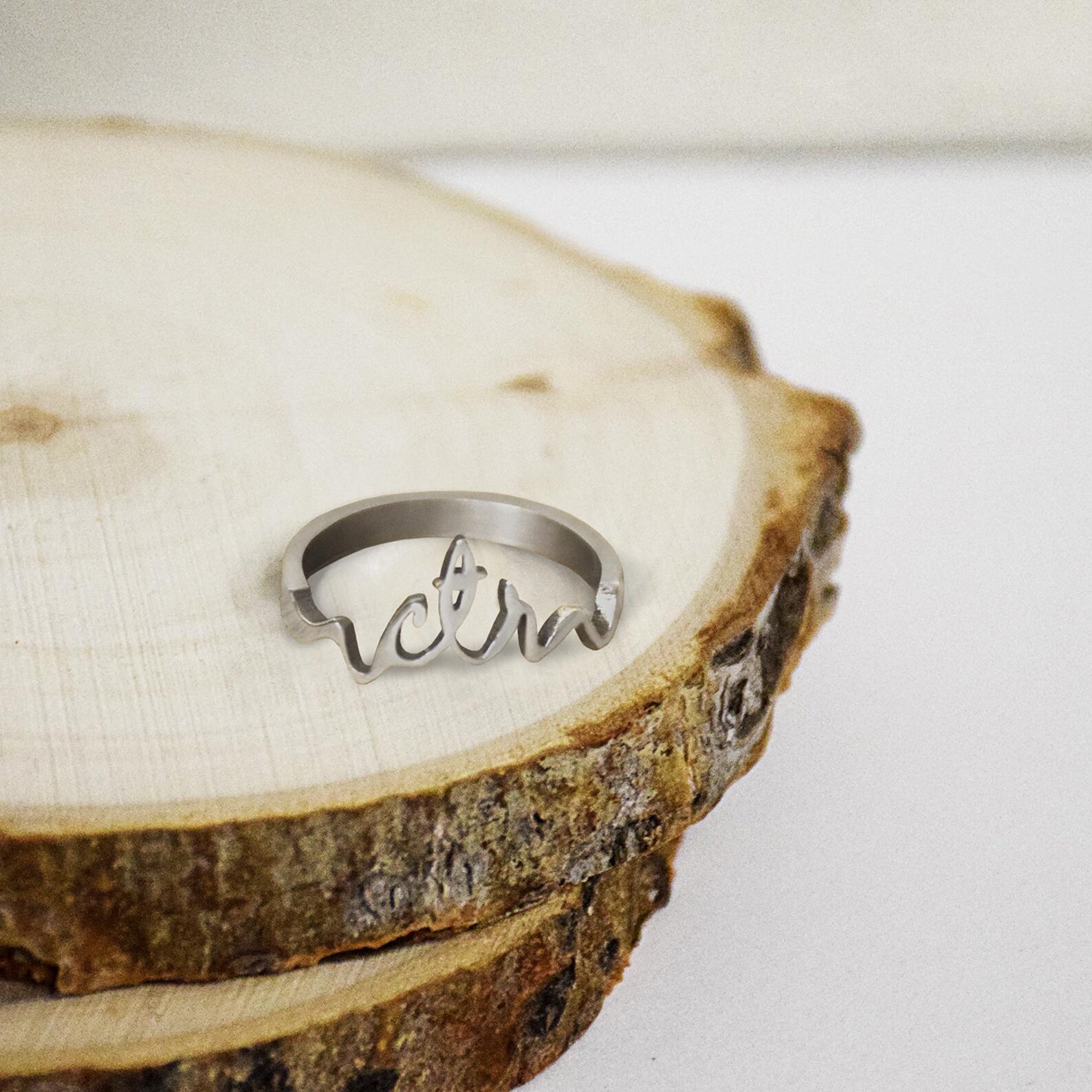 CTR Cursive Ring - Stainless Steel Choose the Right CTR - Latter-day ...