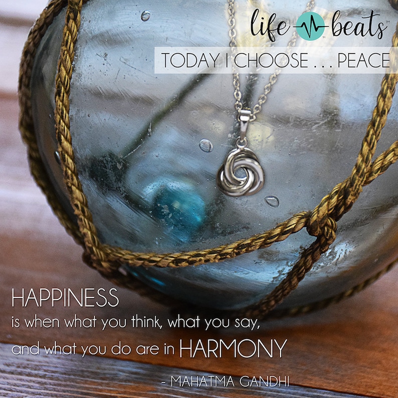 Harmony Knot Necklace Happiness friendship gift inspirational gift just because difficult time
