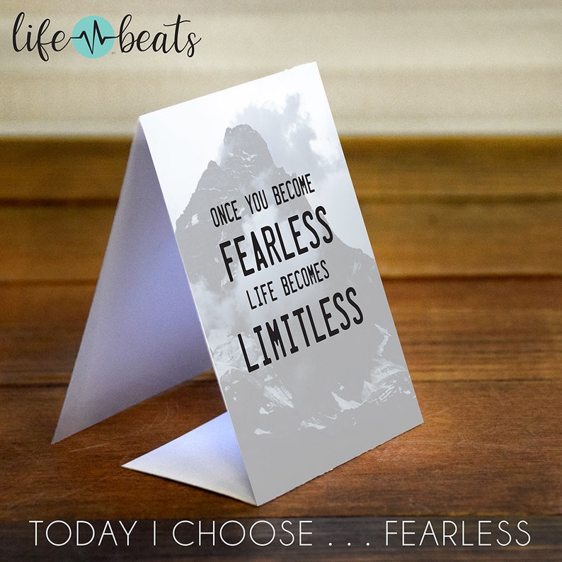 Fearless Wristband silicone bracelet black