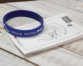 2026 Youth Theme Silicone Wristband | Walk With Me | Moses 6:34 | Latter-day Saints Youth Bracelet | Youth Camp Gift