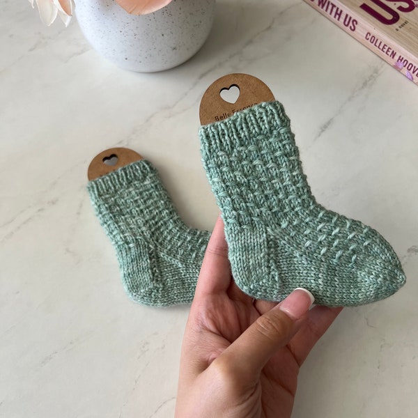Hand Knit Baby Socks Etsy