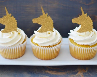 Unicorn Head Cupcake Topper // Unicorn Birthday Party