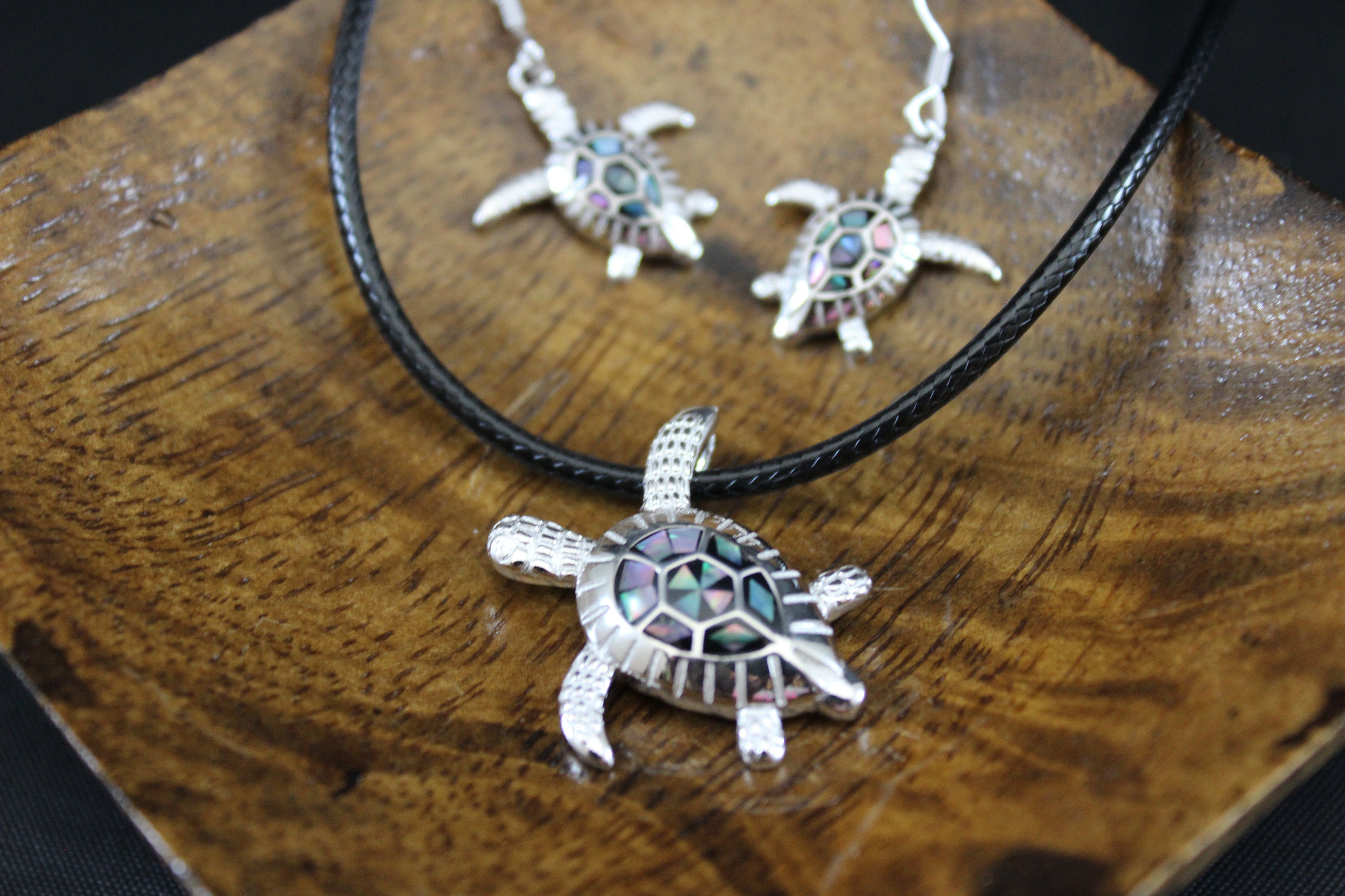 Orecchini Pendenti In Argento Sterling Con Tartaruga Marina