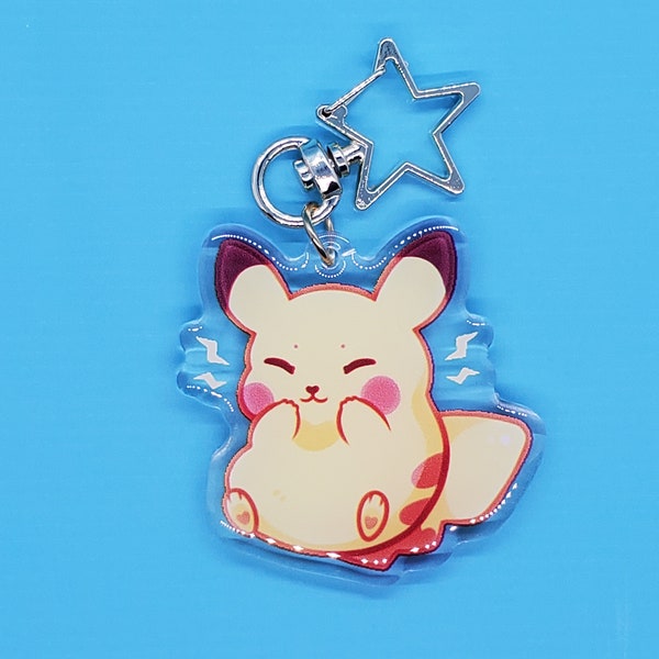 Pikachu 2" Double-sided Pokemon Acrylic Keychain Charm