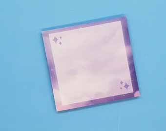 Dreamy Night Sky Clouds Sticky Notes | Cute Aesthetic Kawaii Stationery Memo Post-It