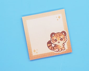 Kawaii Tiger Sticky Notes | Cute Aesthetic Kawaii Stationery Memo Post-It