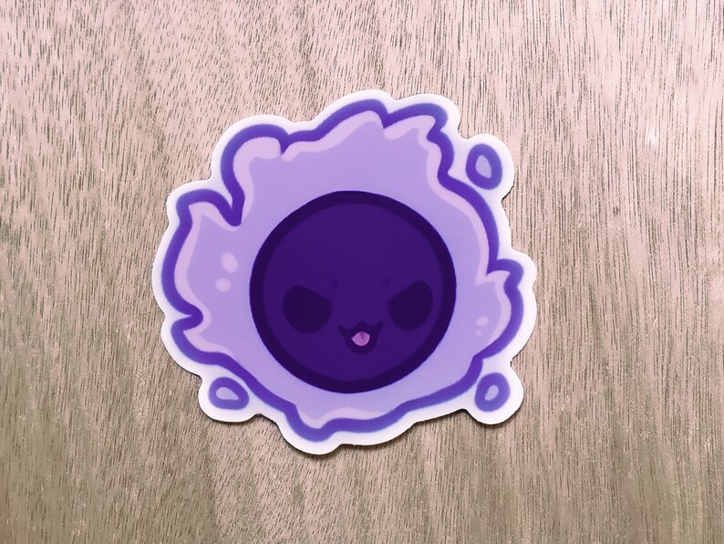 3 Gastly Ghost Pokemon Sticker FREE Shipping | Etsy