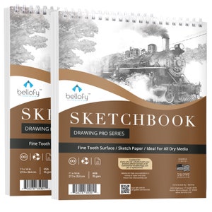 Watercolor SKETCH Book. Spiral Bound Pad Style Sketchbook for 