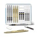 Bellofy Mechanical Pencils Set 14 Piece-0.5, 0.7, 0.9mm Leads-2B, HB, 2H Graphite Lead Holders 2.0mm-54 Lead Refills-2xWhite Erasers 
