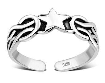 Sterling Silver Celtic Star Toe Ring